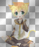 Vocaloid - Kagamine Len Anime Boy Manga Happy Neko Cat Kid by NarutoNineTaleFox