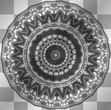 Circle mandala blauefee1976 Deco Anime Background transparent black white gray anime Vintage Goth black&white schwarzweiß