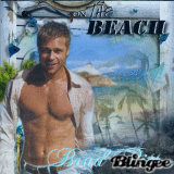 Brad Pitt Beach Deco Summer JJ40455