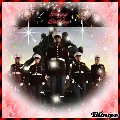 Happy Birthday Marine Picture #127209627 | Blingee.com