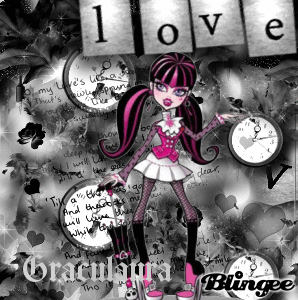 Draculaura Black And White 