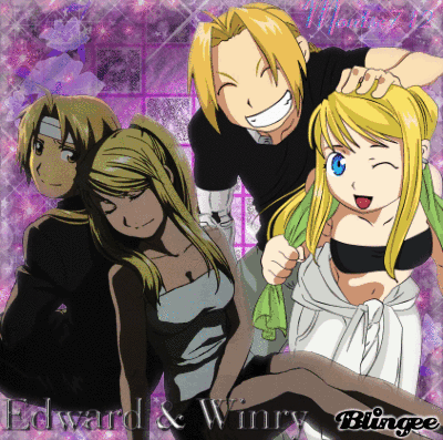Imagem De Edward Y Winry Full Metal Alchemist 127345882 Blingee Com