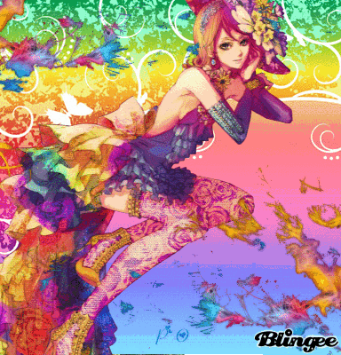 Rainbow Anime Picture #127457444 | Blingee.com