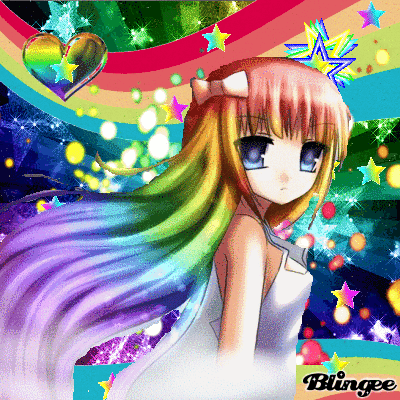 Rainbow Anime Picture #127486510 | Blingee.com