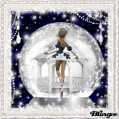 Ballerina Snow Globe Picture #127714590 | Blingee.com