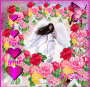angel with flowers angel with flowers