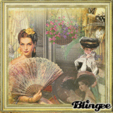 Vintage Ladies At Tea Time. Vintage Ladies At Tea Time.