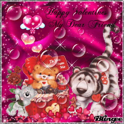 Happy friends valentine valentines twitter gif blingee * Happy Valentine My Dear friend * Picture #128051221 | Blingee.com