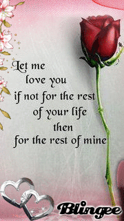 let me love you, if not for the rest of your life then for ...