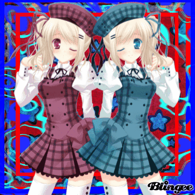 Anime Twin Girl Picture 128304408 Blingee Com