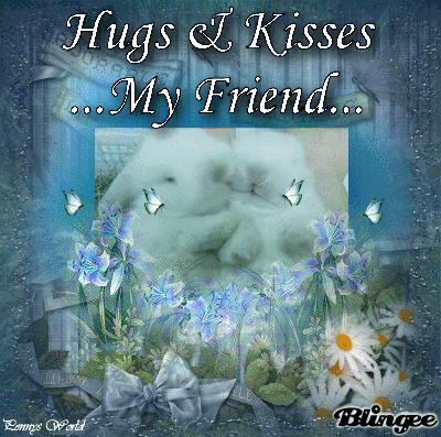 hugs & kisses my friend Picture #128573578 | Blingee.com