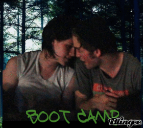 Edward and Bella in the woods