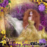 purple yellow spring fantasy