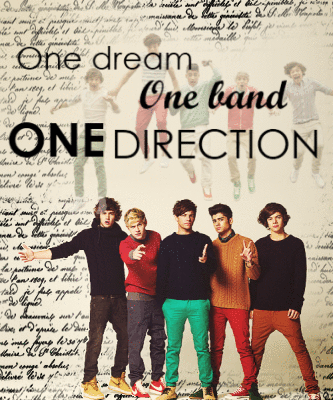 One direction informative speech image