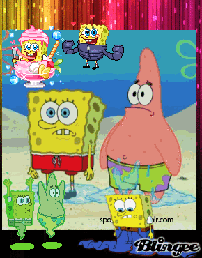Spongebob, Patrick, on the beach Picture #128843867 ...