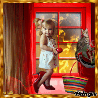 Playing with things of my mum.