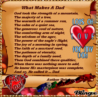 I MISS YOU DAD. Picture #129420416 | Blingee.com