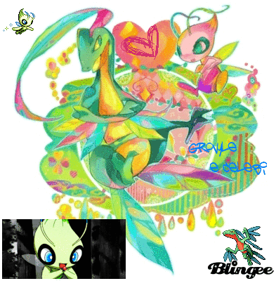 Grovyle und Celebi