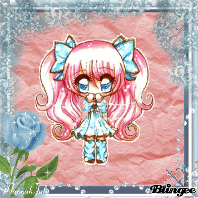 Anime Chibi In Pink N Blue Picture 129638351 Blingee Com