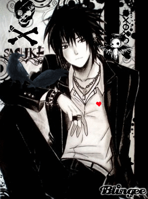 Sasuke Black n' White Picture #129869017 | Blingee.com