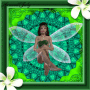 Green Fantasy Fairy - For all my Blingee friends -