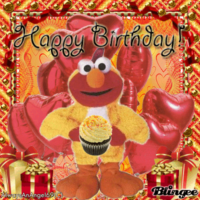 Red Happy Birthday Elmo Alwaysanangel69 Animated Picture