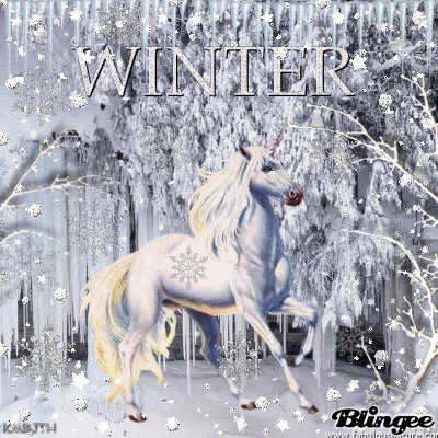 Winter Unicorn Fantasy Picture #131222061 | Blingee.com