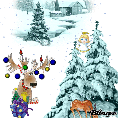 Le cerf du pere Noel