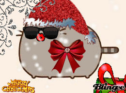 christmas pusheen picture 131415885 blingee com merry christmas ecard