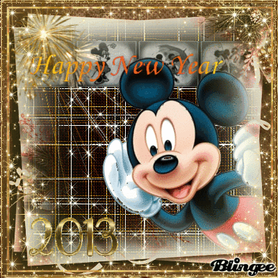Mickey wishes everyone, "Happy New year!" Picture #131471002 | Blingee.com