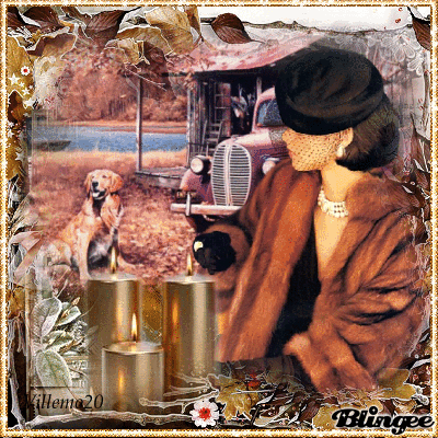 Vintage Woman and Dog Picture #131567627 | Blingee.com