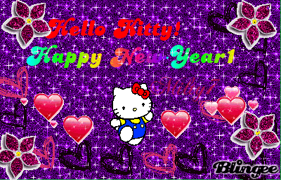 Hello Kitty-Happy New Year! Picture #131656337 | Blingee.com