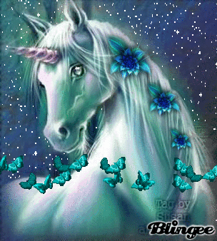 Blue Unicorn Image #131618034 | Blingee.com