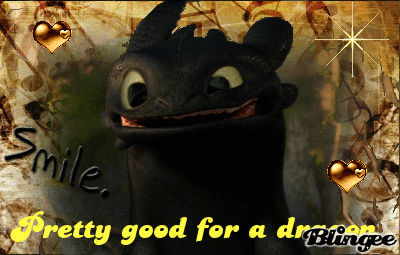 toothless dragon smiling