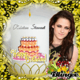 HB Kirsten Stewart mit großer Kerze