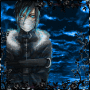 Emo-Anime boy BLACK BLUE