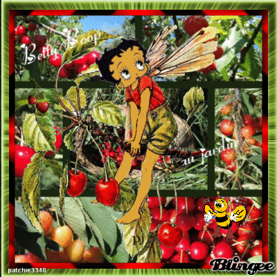 BETTY BOOP AU JARDIN