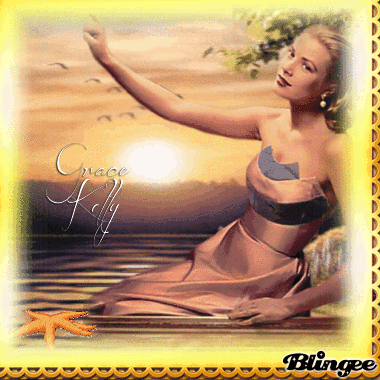 GRACE KELLY...AU COUCHER DU SOLEIL...