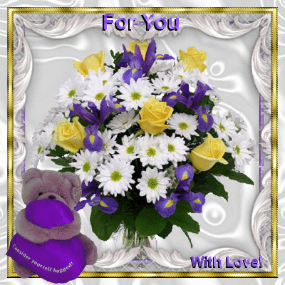 Imagem de Hugs and Flowers #133406352 | Blingee.com