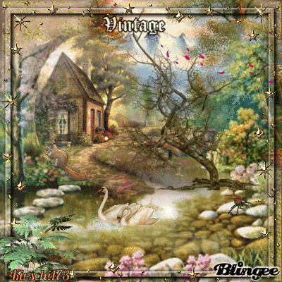 Vintage Herbst am Teich Picture 133587924