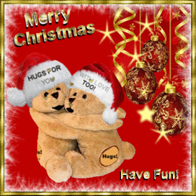 Christmas Hugs &amp; Love For You! Animationsbilder zum Teilen #133699468