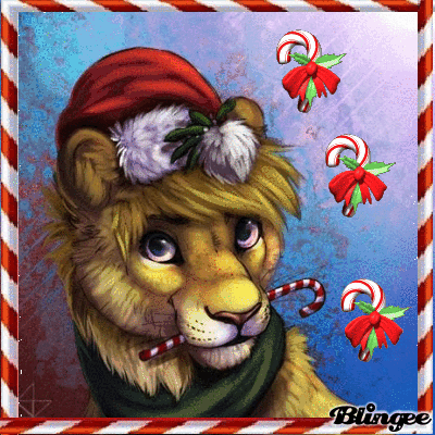 Christmas lion Picture #133892585 | Blingee.com