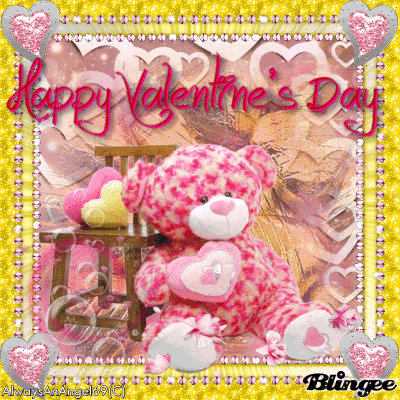 Pink- Happy Valentines Day Teddy Bear Hearts ((alwaysanangel69