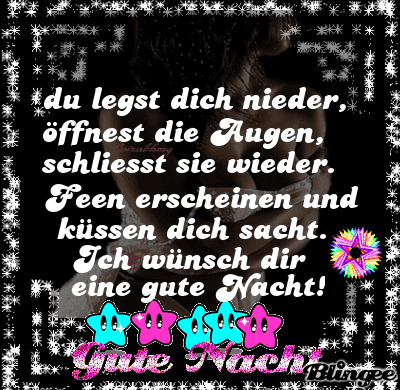 Guten Nacht Good Night Send To Facebook Blingee Com