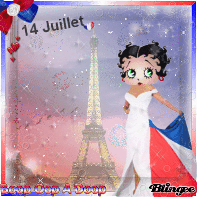 Betty fête le 14 Juillet
