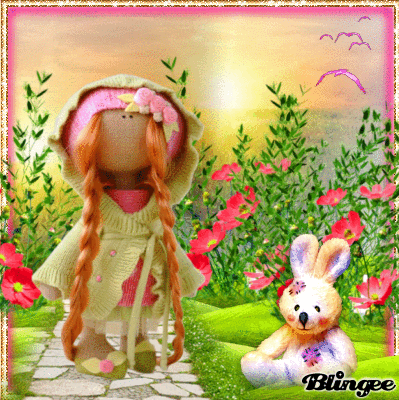 Cute spring scene