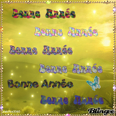 BONNE ANNEE TEXTE MULTICOLOR
