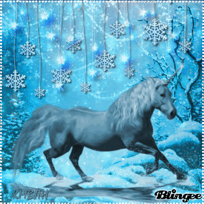 Winter Unicorn Picture #134992486 | Blingee.com