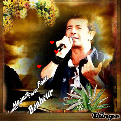 MON PATOU.... a droit a son muguet sous un coucher de soleil!!!!!