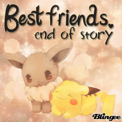 gif eevee et pikachu